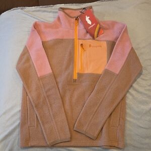 Cotopaxi Pink and Tan Teddy Jacket